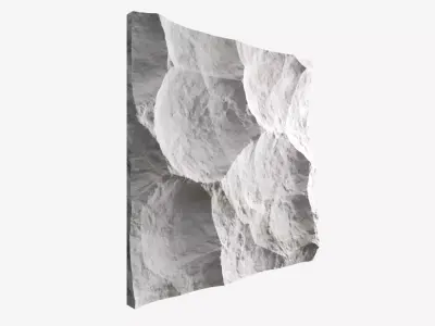 353-RockPanel sandstone wall art 3D model