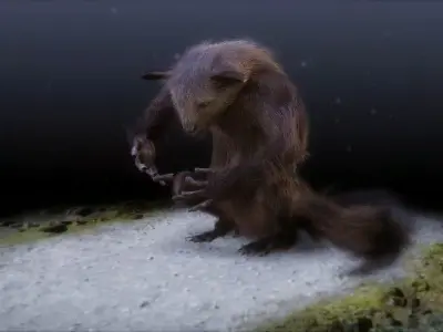 Aye Aye werewolf 3D model