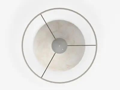 Table lamp with lampshade 02 3D model