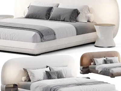 Bari bed by Como Casa 3D model