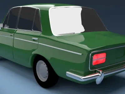 Vaz 2103  Low-poly 3D model