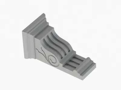 Scroll Corbel 47 - 3D Printable 3D model