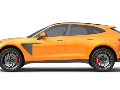 Aston Martin DBX Golden Saffron 3D model