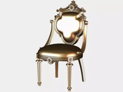 Carved chair for cnc 12 3D model