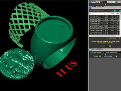 Luxury Men Rings Designs 6MR023 3D print model