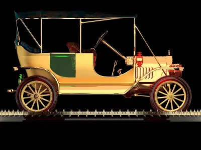 Antique car 3D model