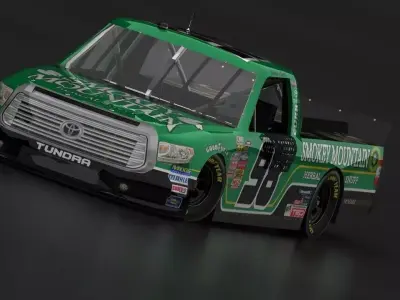 Toyota Tundra 2014 Nascar Camping World Game Ready Low-poly 3D model