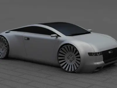 CONCEPT SPEED CAR  RIGGED 3D model