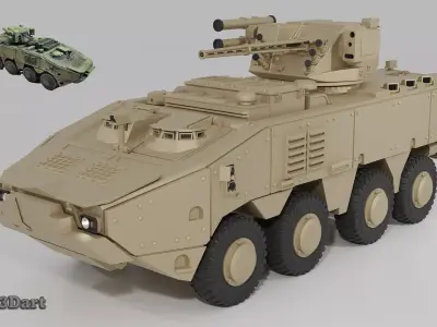BTR-4MV1 3D print model