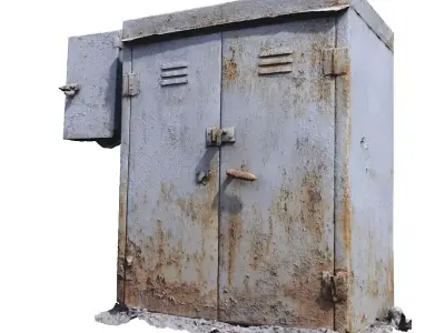 Electrical box withe scan 9 Low-poly 3D model