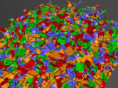 Larch tree branch pile Free 3D model