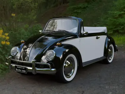 Volkswagen Beetle Convertible 3D model