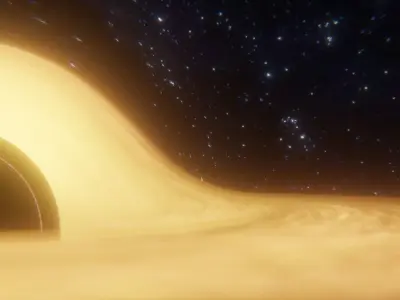 Interstellar Black Hole - With Accretion Disk Free low-poly 3D model