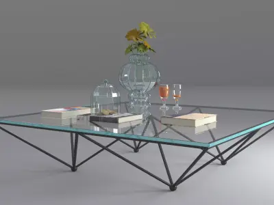 Glass Coffee Table 3D model