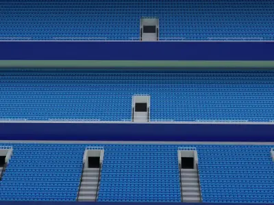 Nfl American Stadium Low-poly 3D model