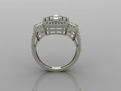 Beautiful jewelry ring 3D print model