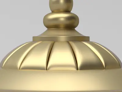 Carved Finial 3D model
