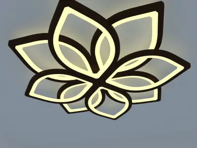 ceiling light Low-poly 3D model get