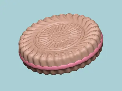 Cookie Mould 01 - Biscuit Silicon Molding 3D print model