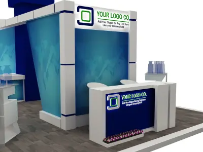 Booth Exhibition Stand a558a  3D model