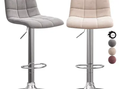 Bar stool Tailor powder pink 3D model