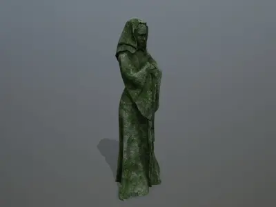 statue 3 Low-poly 3D model