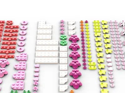 TwindBricks3D - 40638 Heart Ornament 3D print model