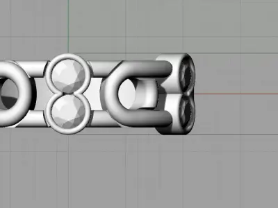 Fashion Ring 3D Model 3D print 3D print model