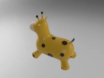 Inflatable Giraffe Toy Kids Low-poly 3D model