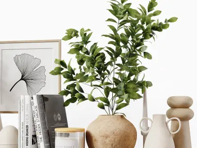 Decorative Set 247 Low-poly 3D model