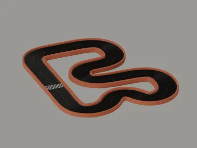Race Track 3D model