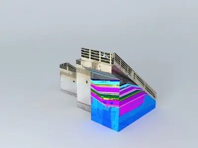 A stadion C2 es lelátója Free 3D model