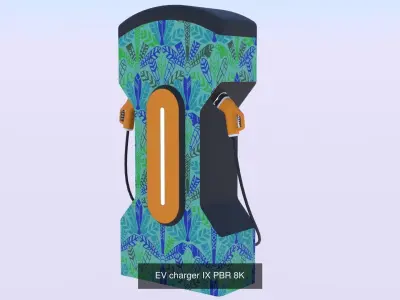 EV chargers PBR 3D Model Pack