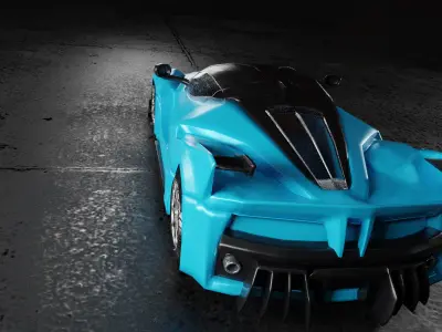  3D Car Low-poly 3D model