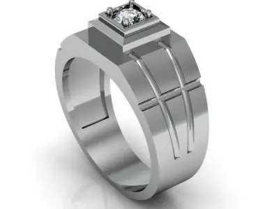 man ring 3D print model