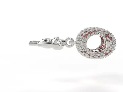 Bear and Heart with gems 3D print model