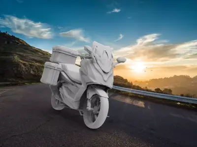 Honda Forza350cc Touring Thai style 3D print model