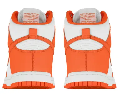 Nike Dunk High Retro orange blaze  3D model
