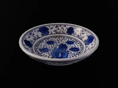 Chinese cultural relics Low-poly 3D model