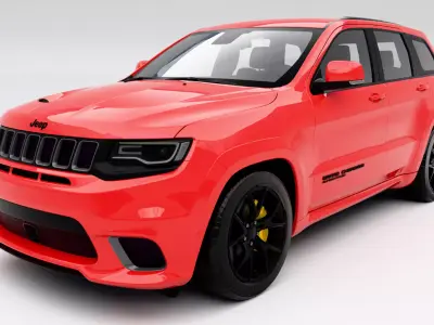 Jeep Grand Cherokee Trackhawk 2018 Low-poly 3D model