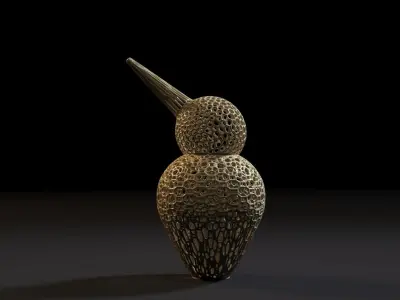 Kiwi bird figurine 3D print model