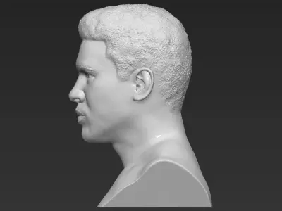 Muhammad Ali bust 3D printing ready stl obj formats 3D print model