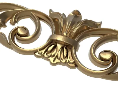 decorative pattern ready for 3D printing 3D model