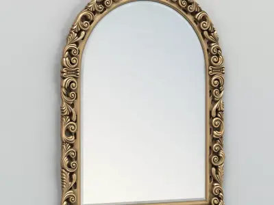 Rectangle mirror frame 009 3D model