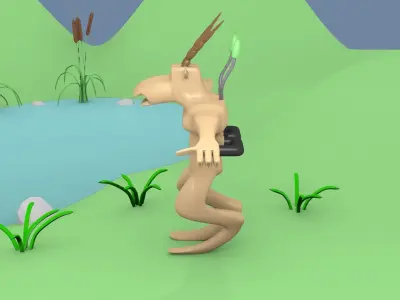 Sci-Fi Monster 3 Free 3D model