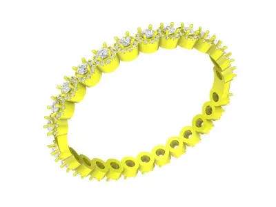 Luxury Asian Diamond Women Bangle Bracelets 7679A 3D print model