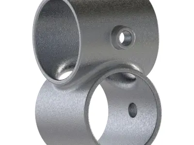 Crossover Pipe Fitting 3D print model