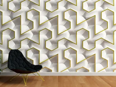 Panel wall Low-poly 3D model