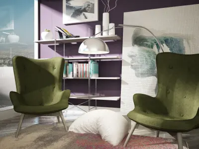 living room 3D print model