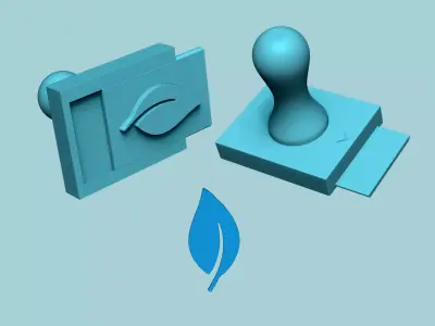 Stamp 16 - Leaf - Fondant Decoration Maker Toy 3D print model